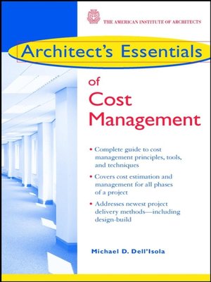 cover image of Architect's Essentials of Cost Management